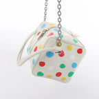 Louis Vuitton x Yayoi Kusama Square Bag Leather Handbag in White