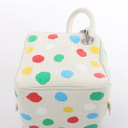 Louis Vuitton x Yayoi Kusama Square Bag Leather Handbag in White