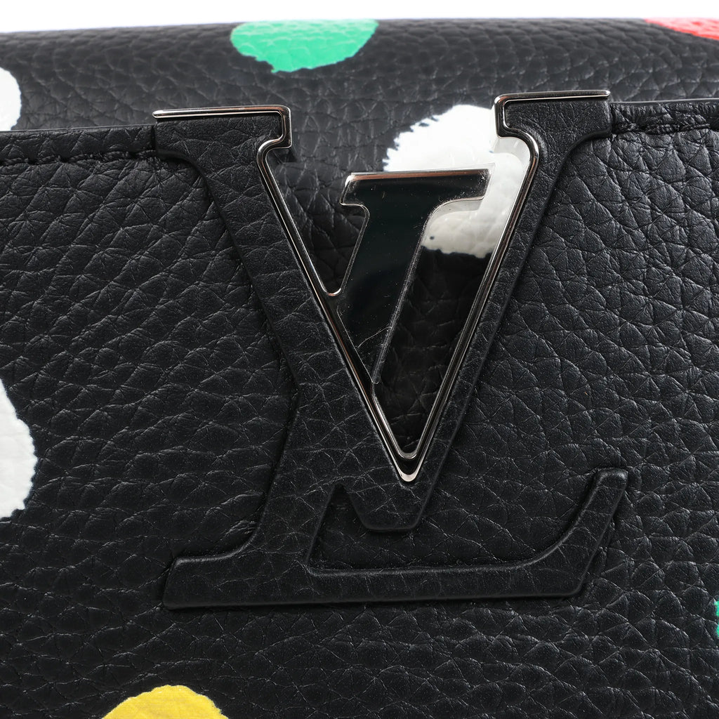 Louis Vuitton x  Taurillon Capucines MM 2Way Handbag in Black M21663