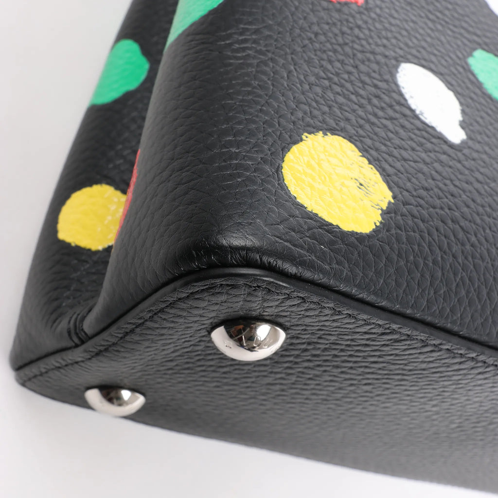 Louis Vuitton x  Taurillon Capucines MM 2Way Handbag in Black M21663