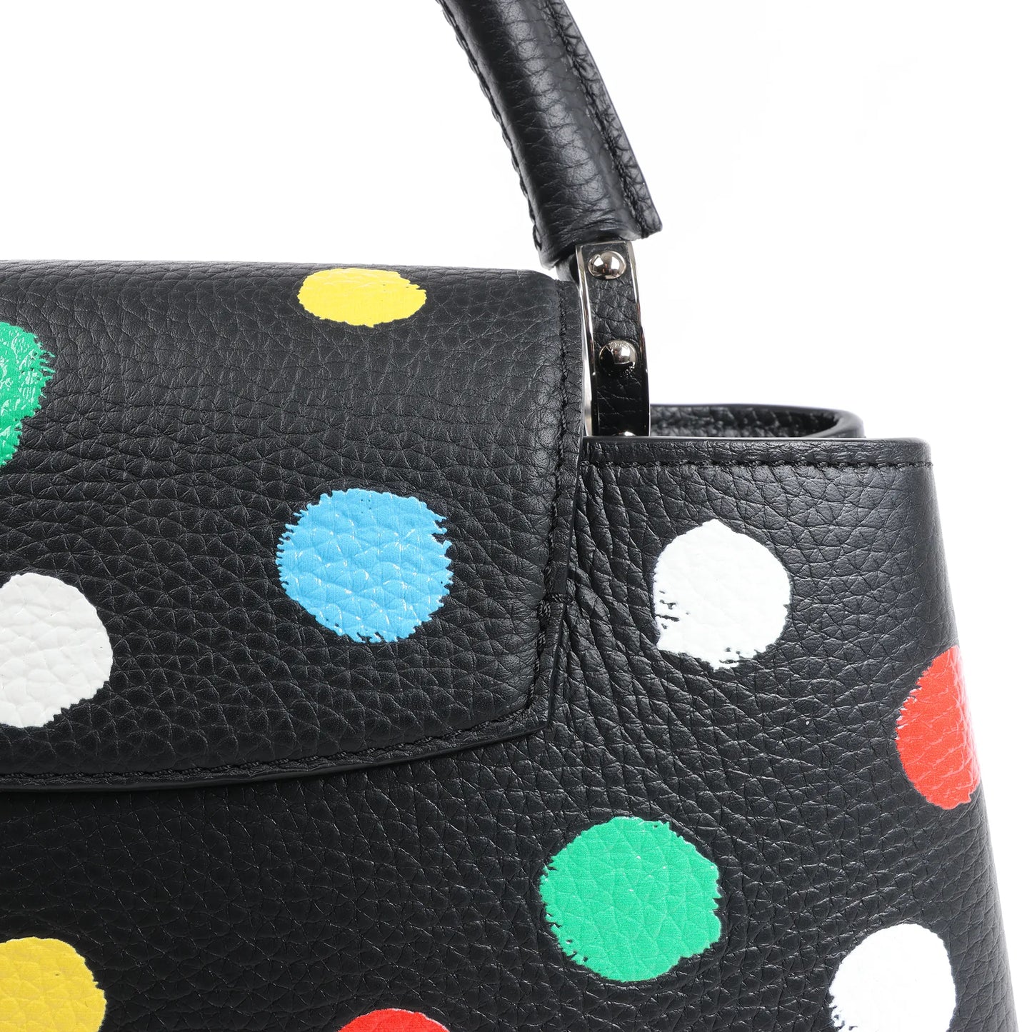 Louis Vuitton x  Taurillon Capucines MM 2Way Handbag in Black M21663