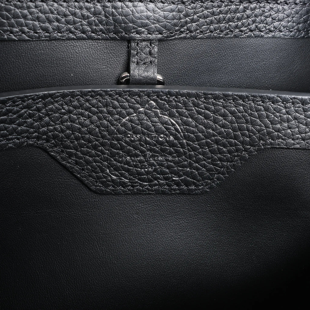 Louis Vuitton x  Taurillon Capucines MM 2Way Handbag in Black M21663