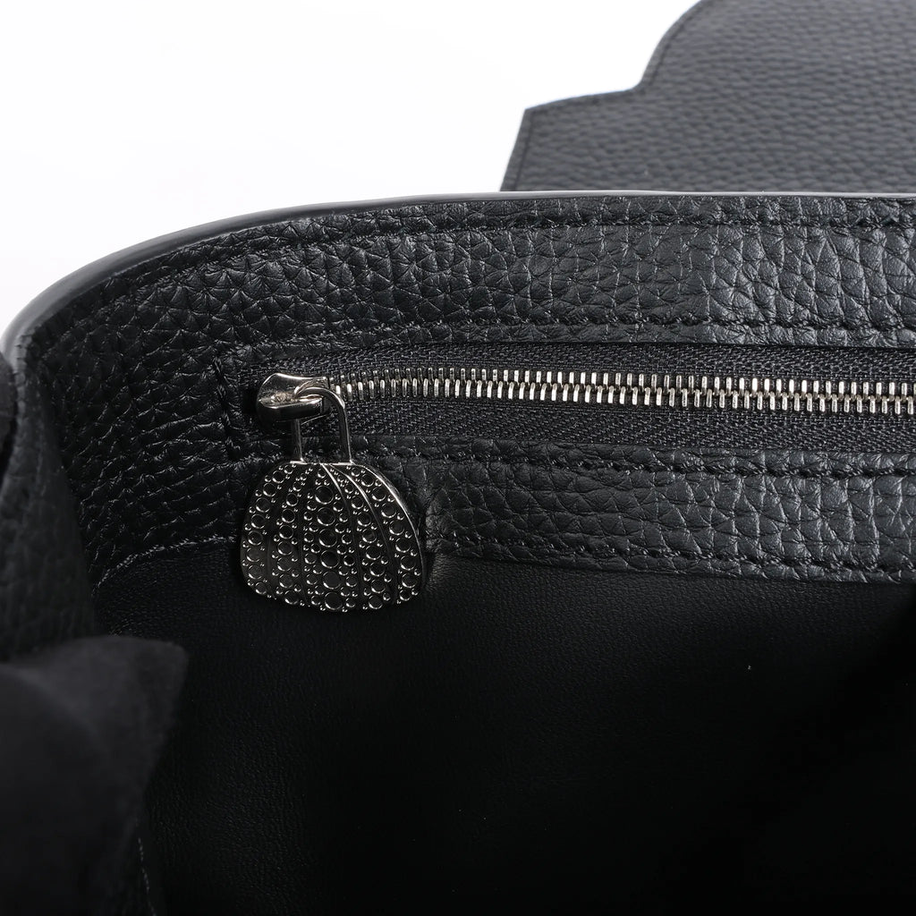 Louis Vuitton x  Taurillon Capucines MM 2Way Handbag in Black M21663