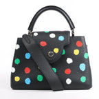 Louis Vuitton x  Taurillon Capucines MM 2Way Handbag in Black M21663