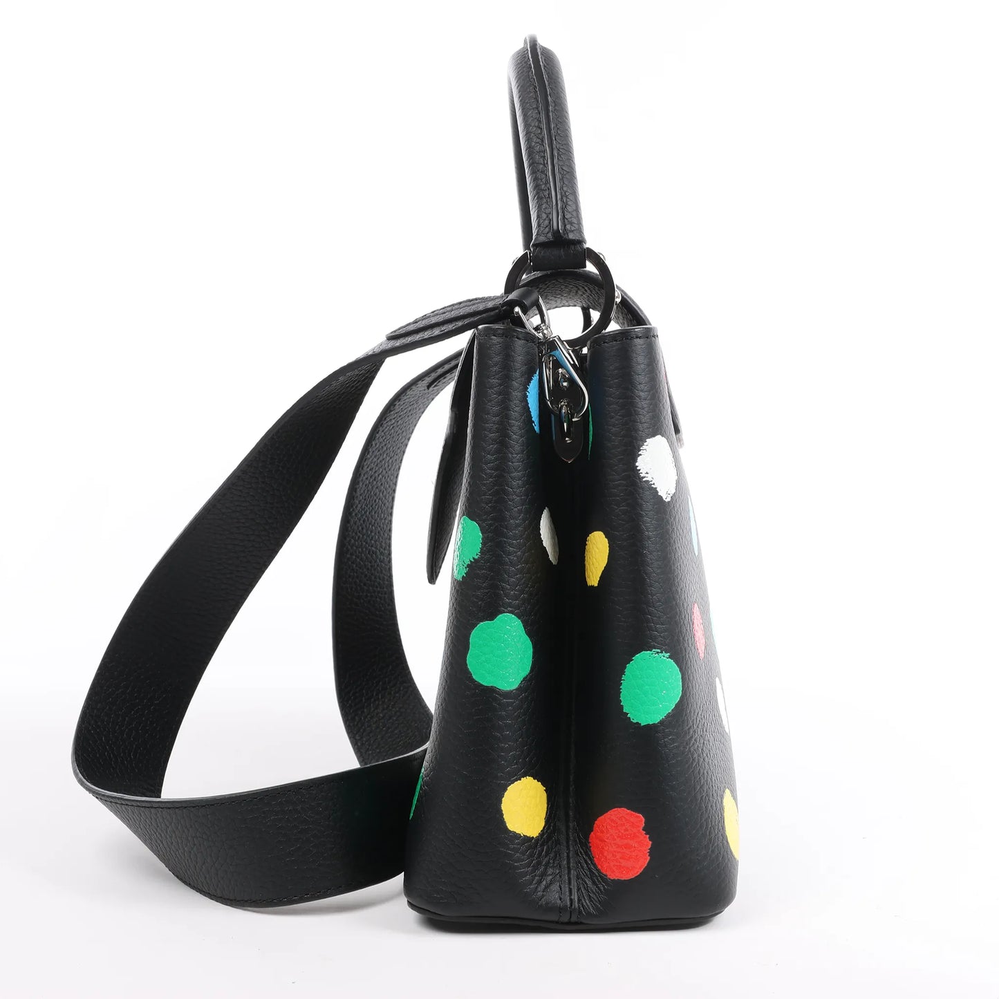 Louis Vuitton x  Taurillon Capucines MM 2Way Handbag in Black M21663