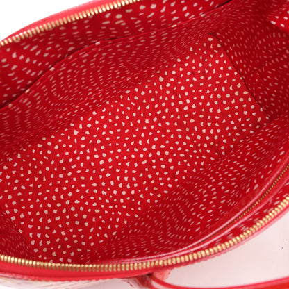 Louis Vuitton x Yayoi Kusama Lockit MM Vernis Dots Infinity in ROUGE X YELLOW M91423