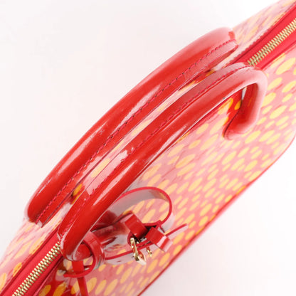 Louis Vuitton x Yayoi Kusama Lockit MM Vernis Dots Infinity in ROUGE X YELLOW M91423