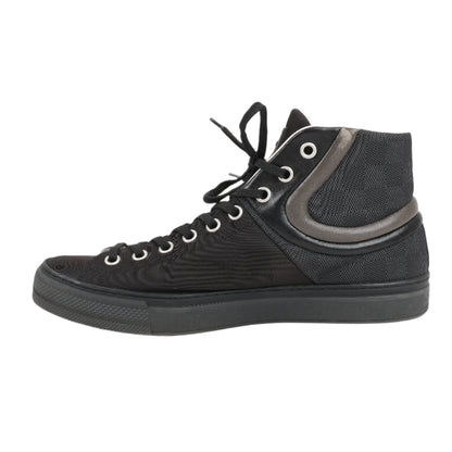Louis Vuitton Damier Nylon Calfskin Sprinter Sneaker Boots in Black, Size 42.5 EU