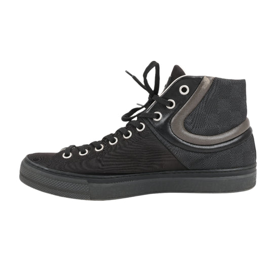 Louis Vuitton Sprinter Sneaker-Stiefel aus Damier Nylon-Kalbsleder in Schwarz, Größe 42,5 EU