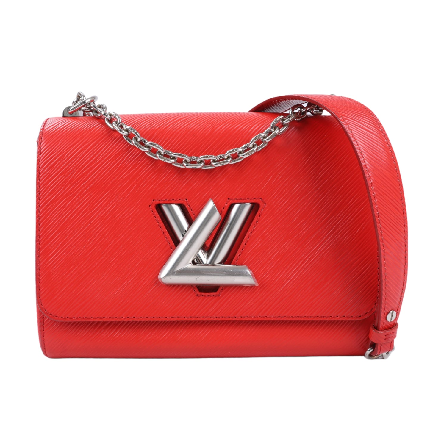 Louis Vuitton Epi Leather Twist Shoulder Bag MM in Red M50523