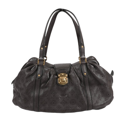 Louis Vuitton Monogram Mahina Leather Lunar GM Handbag in Brown M97052