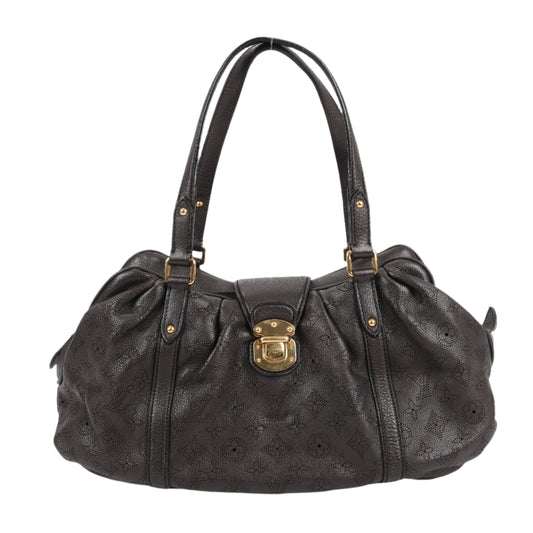 Louis Vuitton Monogram Mahina Leather Lunar GM Handbag in Brown M97052
