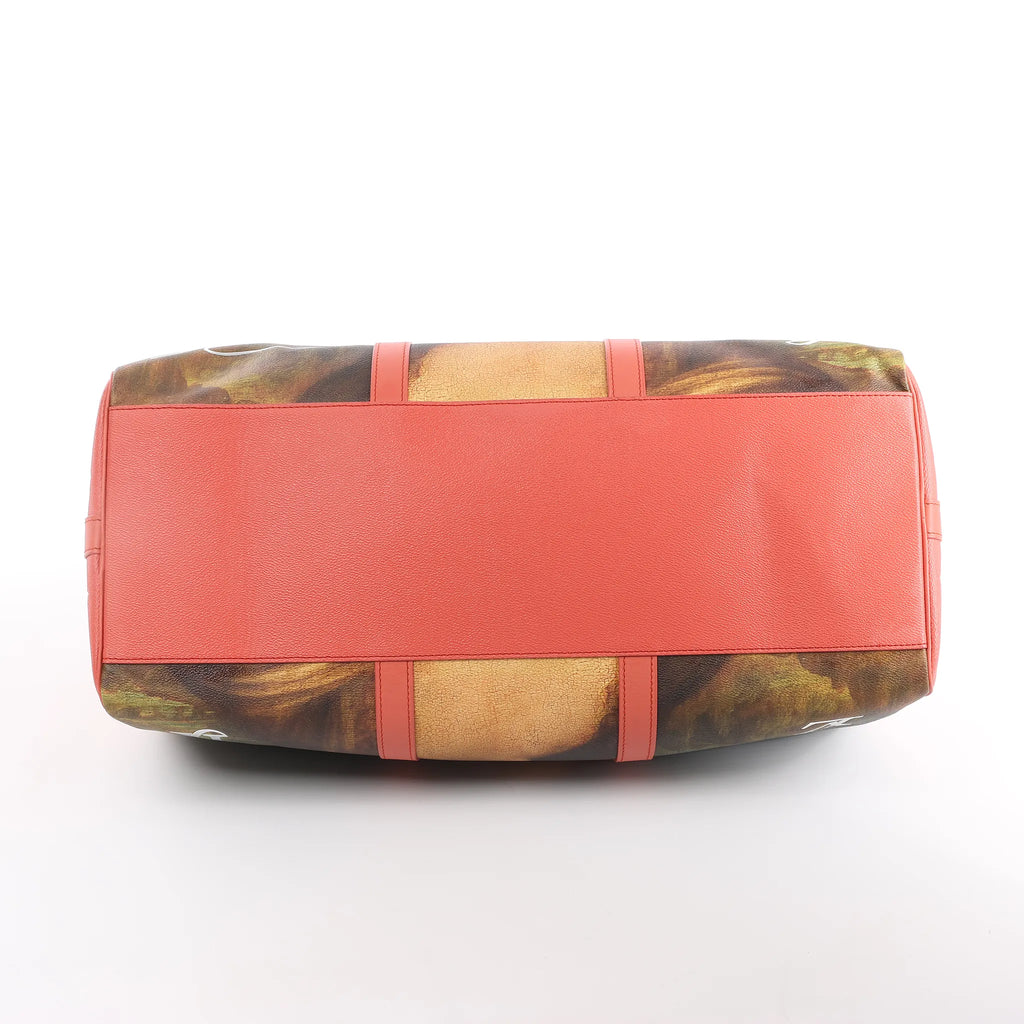 Louis Vuitton Keepall 50 Masters Collection Travel Bag in Pink x Green M43377