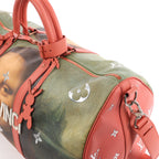 Louis Vuitton Keepall 50 Masters Collection Travel Bag in Pink x Green M43377