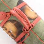 Louis Vuitton Keepall 50 Masters Collection Travel Bag in Pink x Green M43377