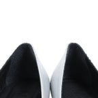 MAISON MARGIELA MM6 9 cm Laminated Leather Pumps in Silver, Size 37 EU