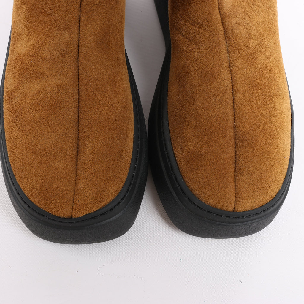 MARIA LUCA Emma Shearling Boots in Camel, Size 37 EU