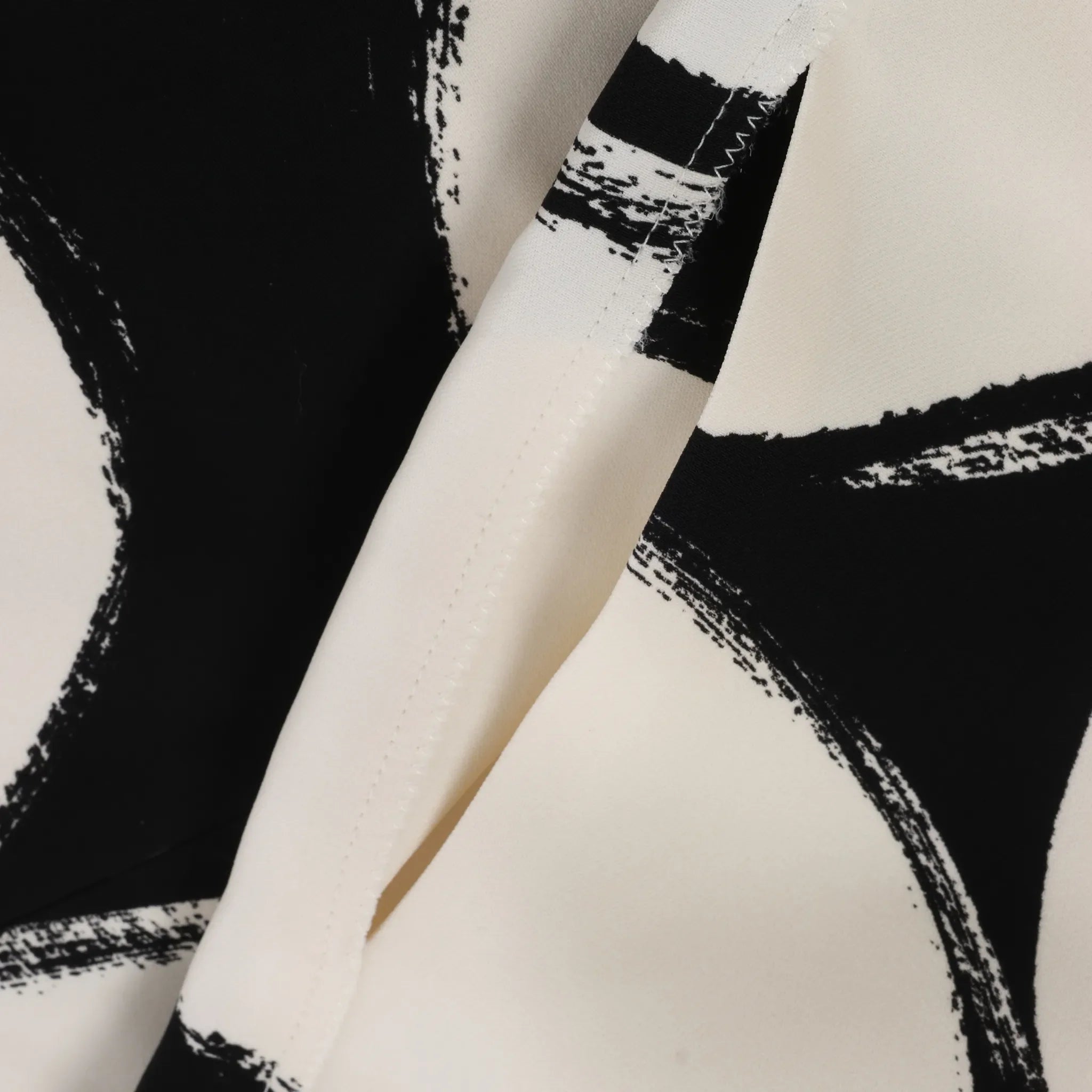 Marni Printed Crepe Midi Dress in Cream x Black, Size 46 IT