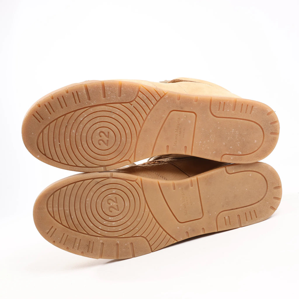 Maison Margiela DDstk Nubuck Sneakers in Beige, Size 43 EU