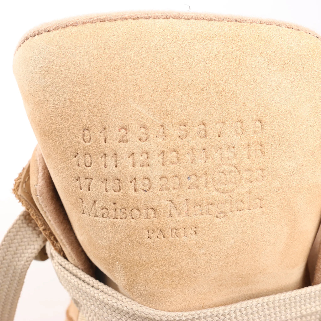 Maison Margiela DDstk Nubuck Sneakers in Beige, Size 43 EU