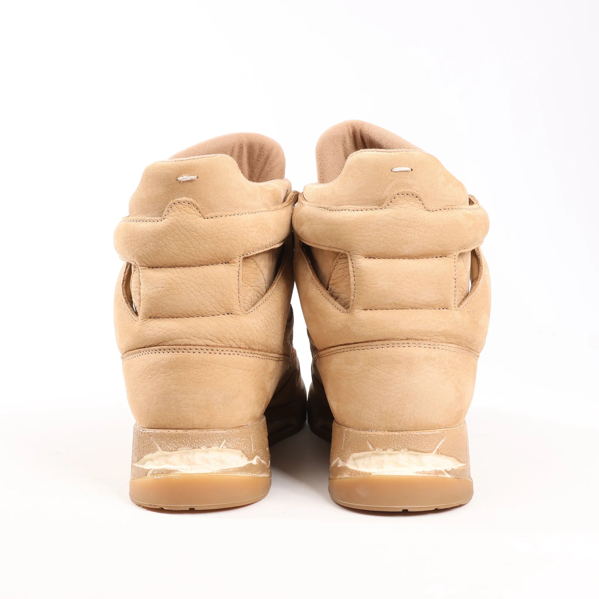 Maison Margiela DDstk Nubuck Sneakers in Beige, Size 43 EU