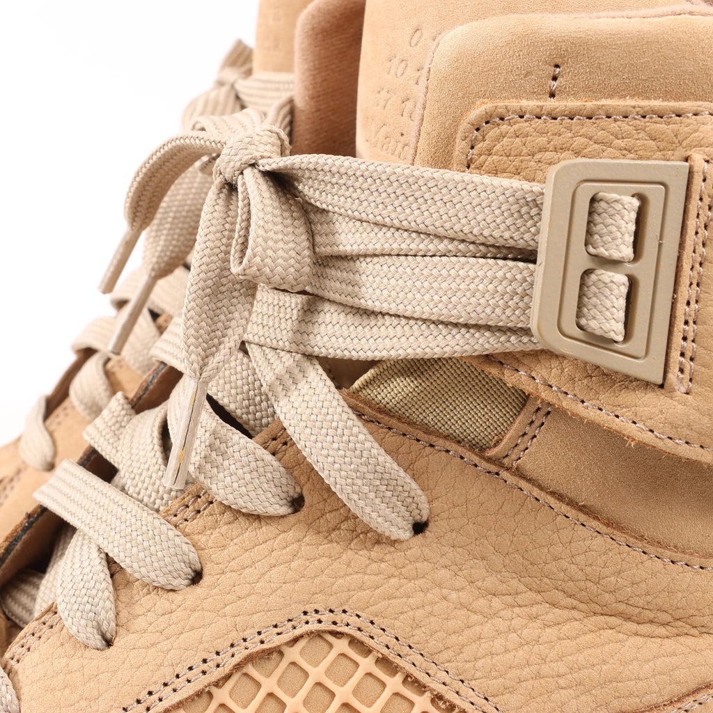 Maison Margiela DDstk Nubuck Sneakers in Beige, Size 43 EU
