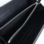 Cartera continental de piel lisa negra de Bottega Veneta