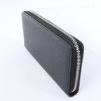Cartera continental de piel lisa negra de Bottega Veneta