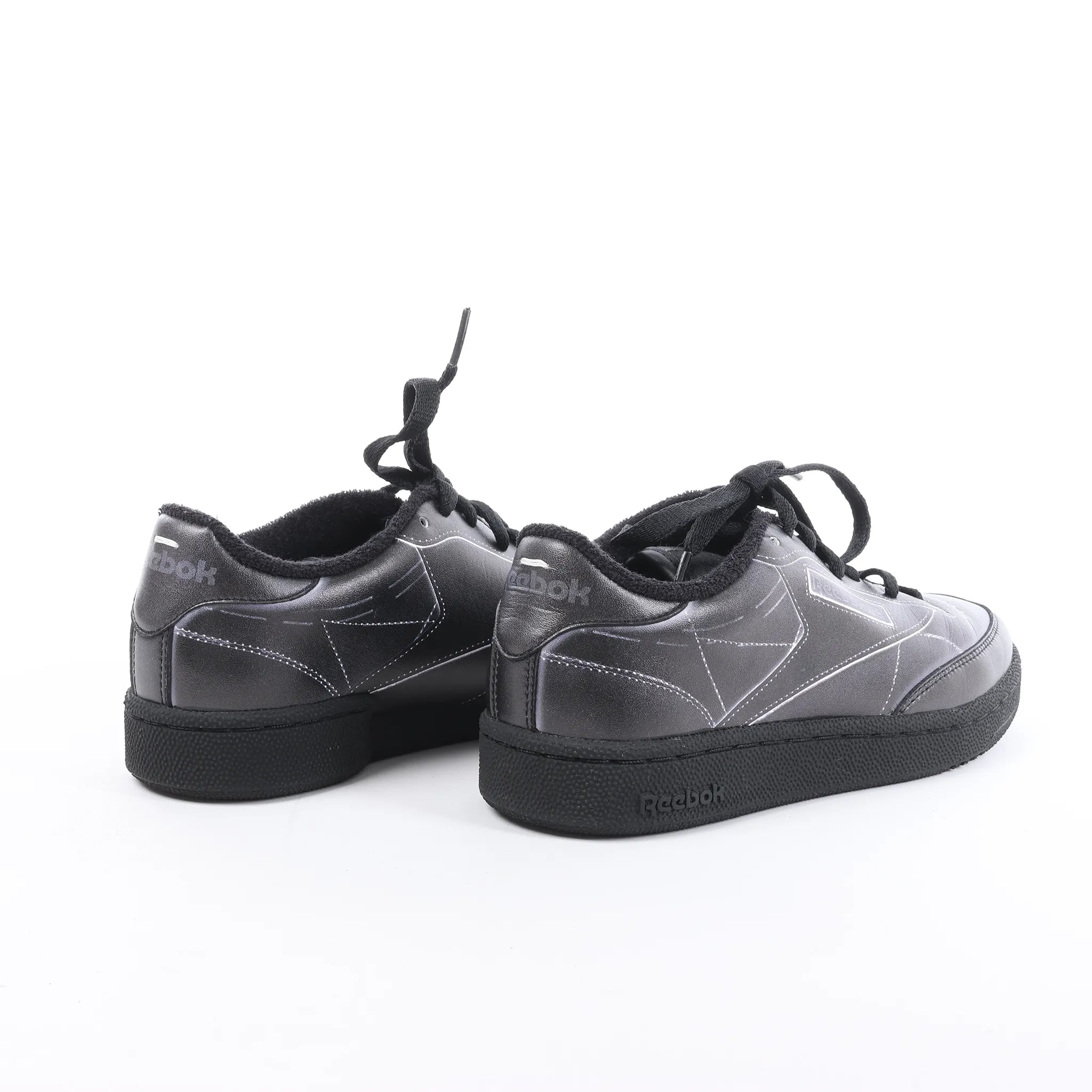 Maison Margiela x Reebok Club C Leather Sneakers in Black H02361, Size 36 EU