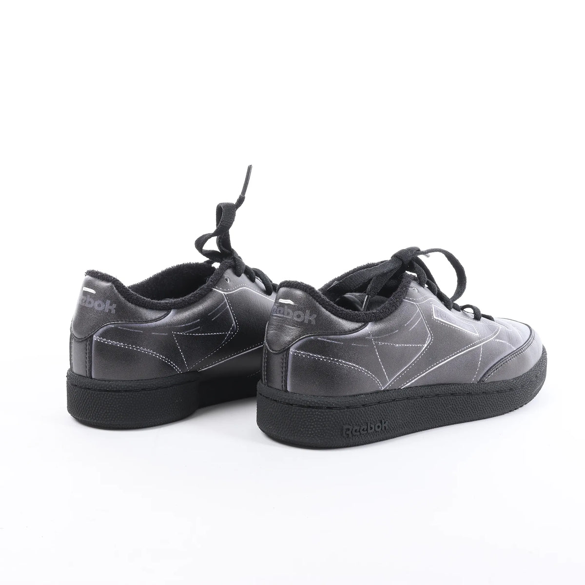 Maison Margiela x Reebok Club C Leather Sneakers in Black H02361, Size 36 EU