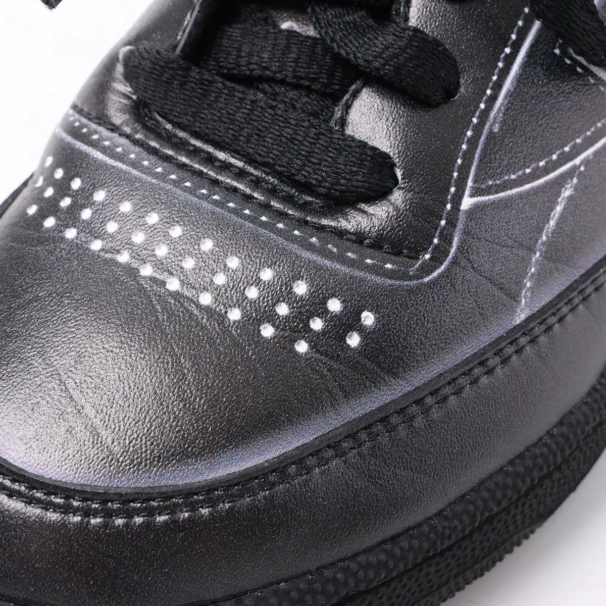 Maison Margiela x Reebok Club C Leather Sneakers in Black H02361, Size 36 EU
