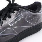 Maison Margiela x Reebok Club C Leather Sneakers in Black H02361, Size 36 EU