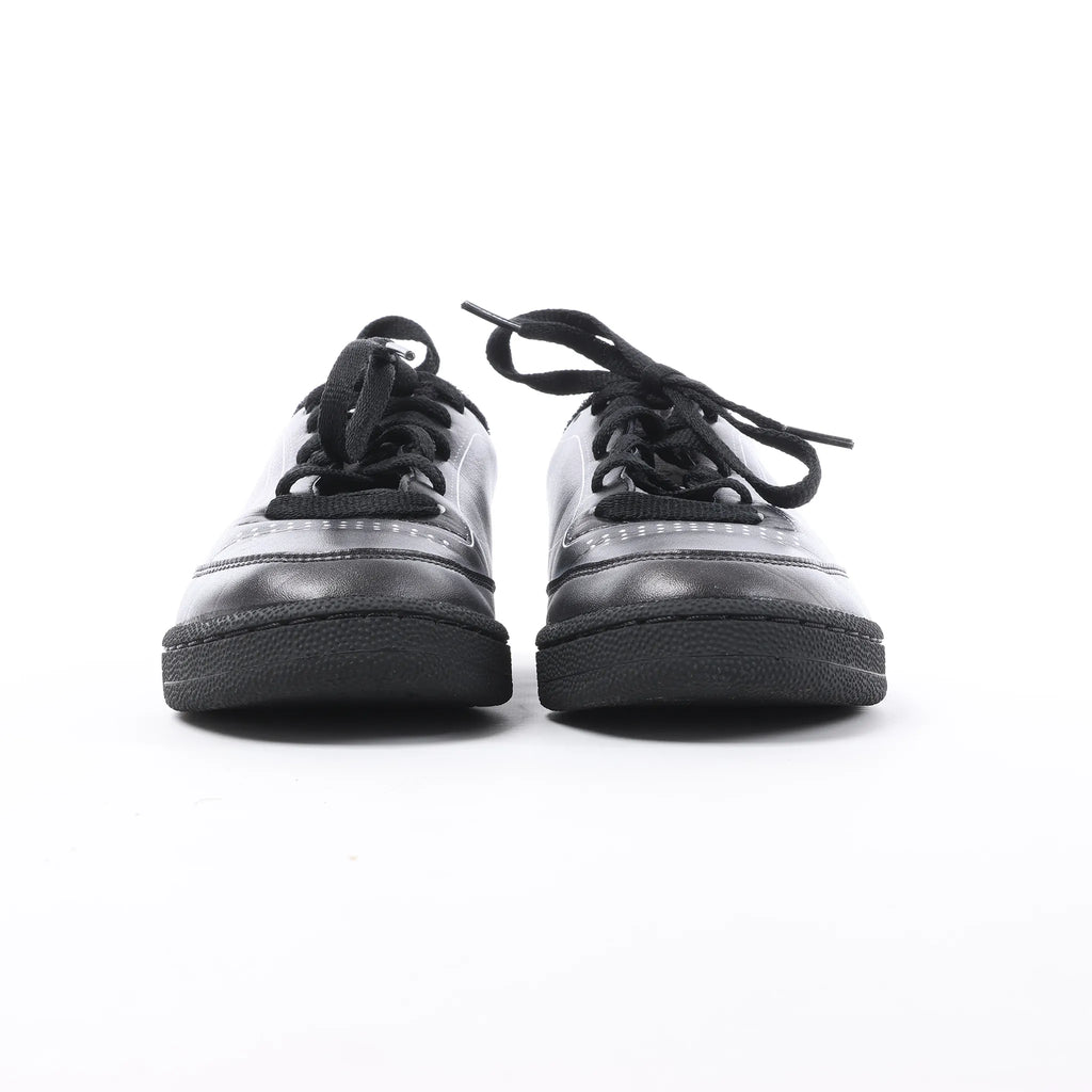 Maison Margiela x Reebok Club C Leather Sneakers in Black H02361, Size 36 EU
