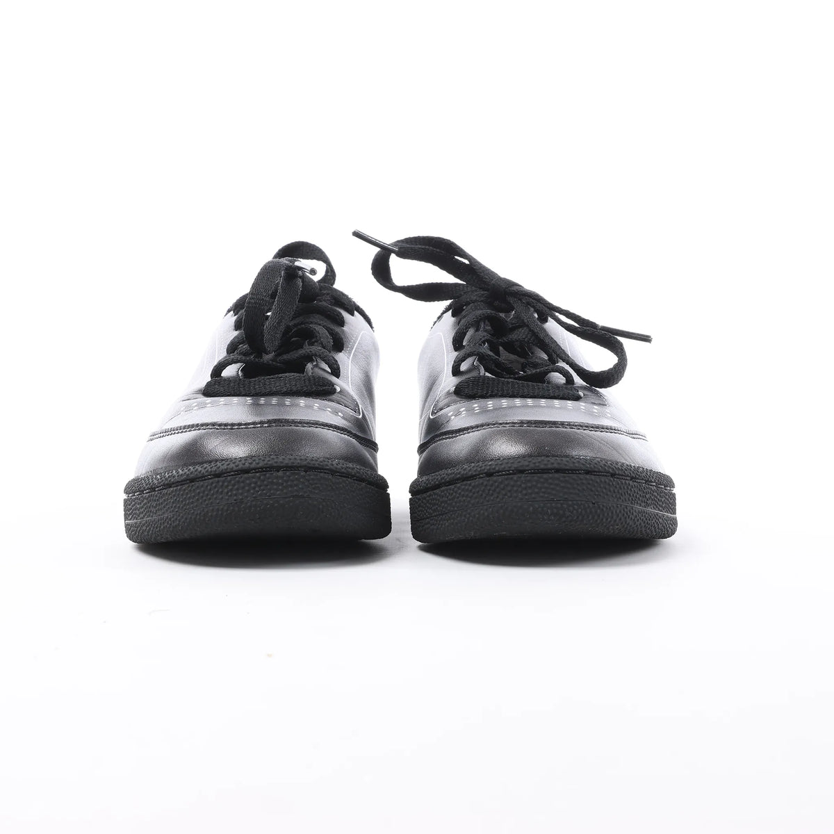 Maison Margiela x Reebok Club C Leather Sneakers in Black H02361, Size 36 EU