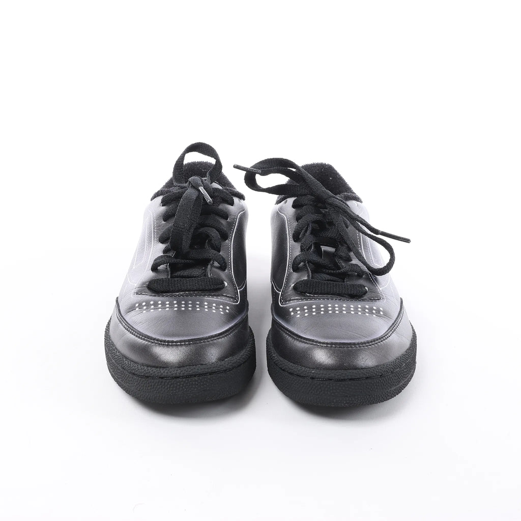Maison Margiela x Reebok Club C Leather Sneakers in Black H02361, Size 36 EU
