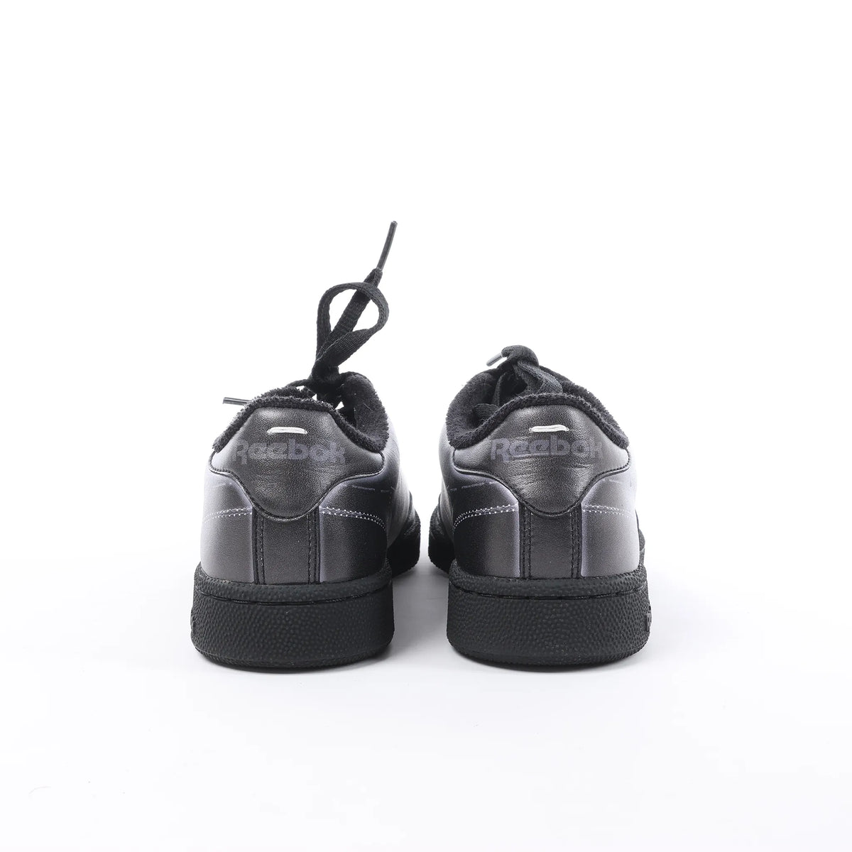 Maison Margiela x Reebok Club C Leather Sneakers in Black H02361, Size 36 EU