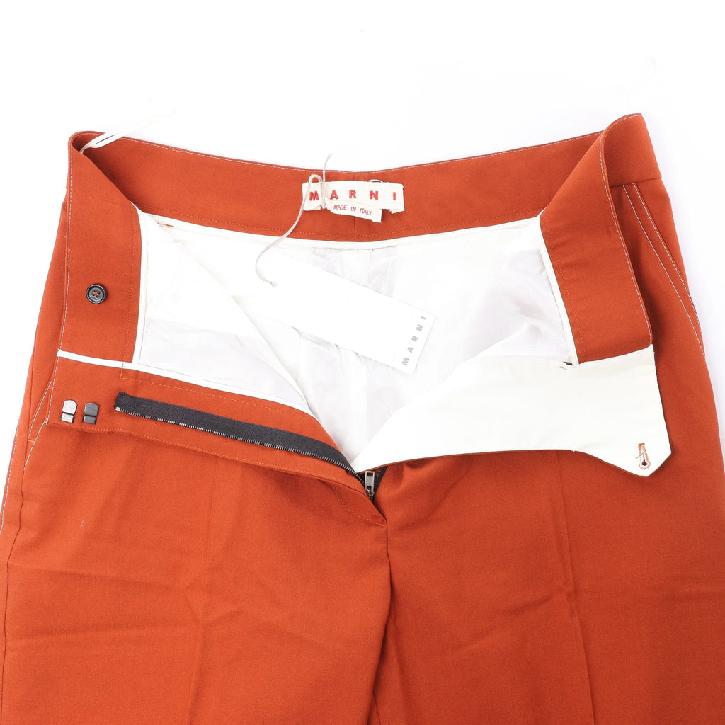Marni Orange Pants, Size 46 IT