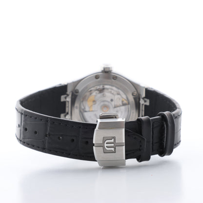 Montre Maurice Lacroix Aikon 39 mm AI6007-SS002-330-1 AY36727 SS et cuir AT cadran noir