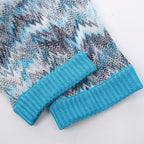 Missoni Crochet-Knit Cardigan in Blue, Size 40 IT