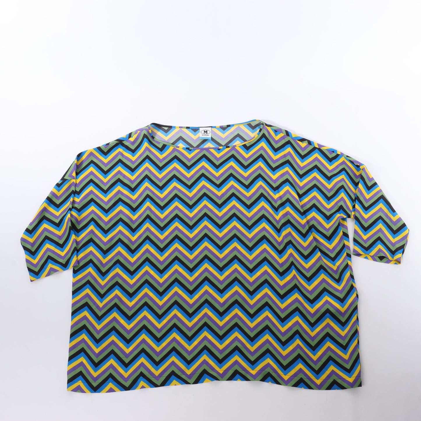 Missoni Multicolor Crepe Loose Fit Top, Size S