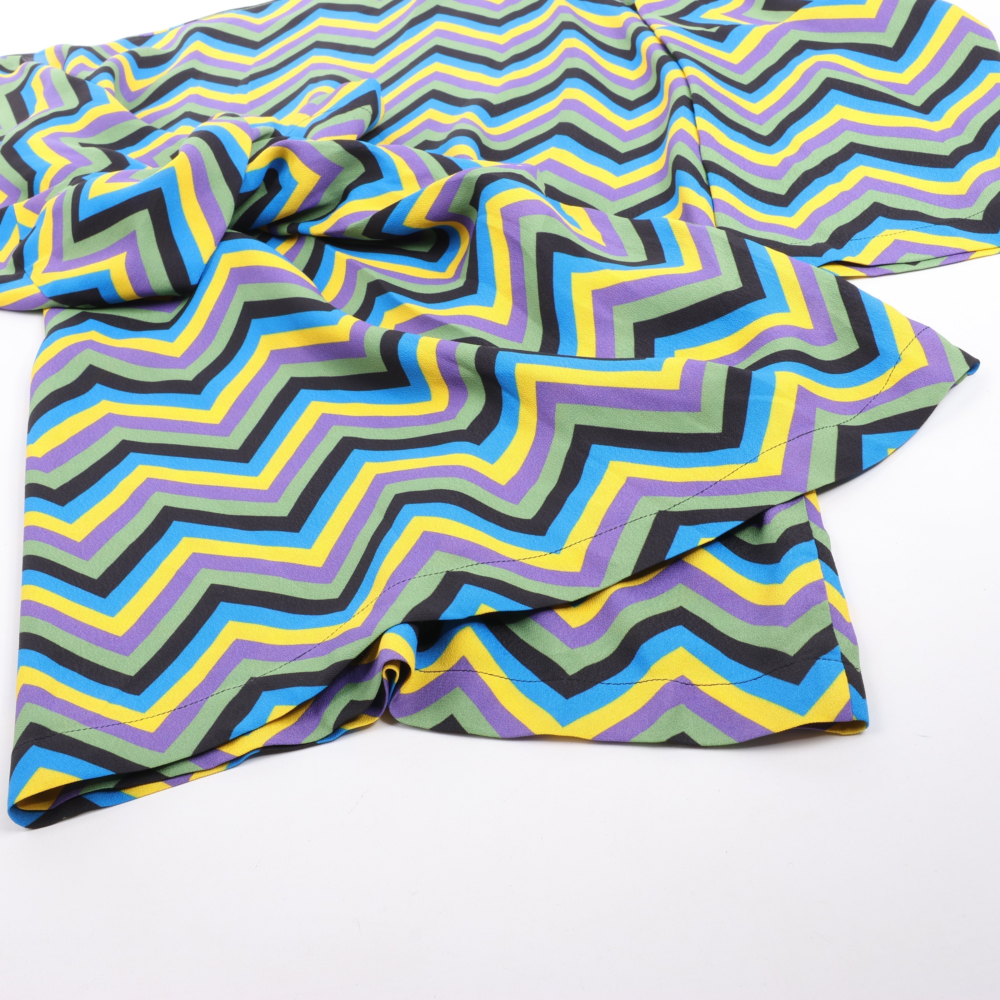 Missoni Multicolor Crepe Loose Fit Top, Size S