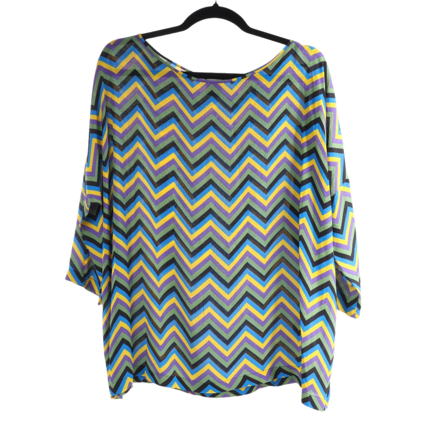 Missoni Multicolor Crepe Loose Fit Top, Size S