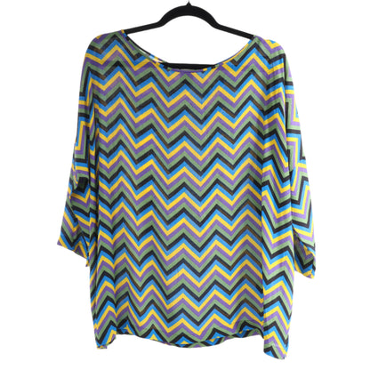 Missoni Multicolor Crepe Loose Fit Top, Size S