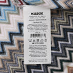 Missoni PATTERNED Short Sleeve Shirt in Gray x Multicolor, Size 48 IT