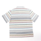 Missoni PATTERNED Short Sleeve Shirt in Gray x Multicolor, Size 48 IT