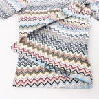 Missoni PATTERNED Short Sleeve Shirt in Gray x Multicolor, Size 48 IT