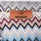 Missoni PATTERNED Short Sleeve Shirt in Gray x Multicolor, Size 48 IT