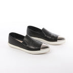 Miu Miu Leather Slip-on in Black 5S9010, Size 38.5 EU