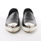Miu Miu Leather Slip-on in Black 5S9010, Size 38.5 EU