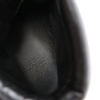 Moncler Leather & Cowhide Ankle Boots in Black, Size EU 44